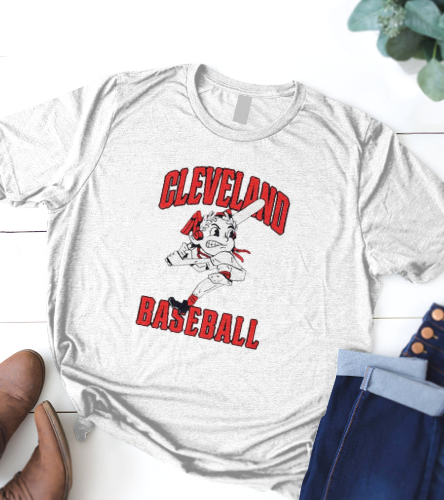 Cleveland Baseball Vintage Mascot Character T-Shirt