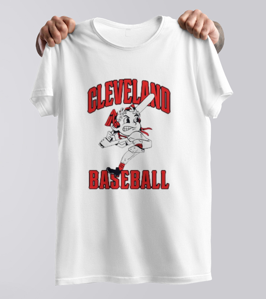 Cleveland Baseball Vintage Mascot Character T-Shirt