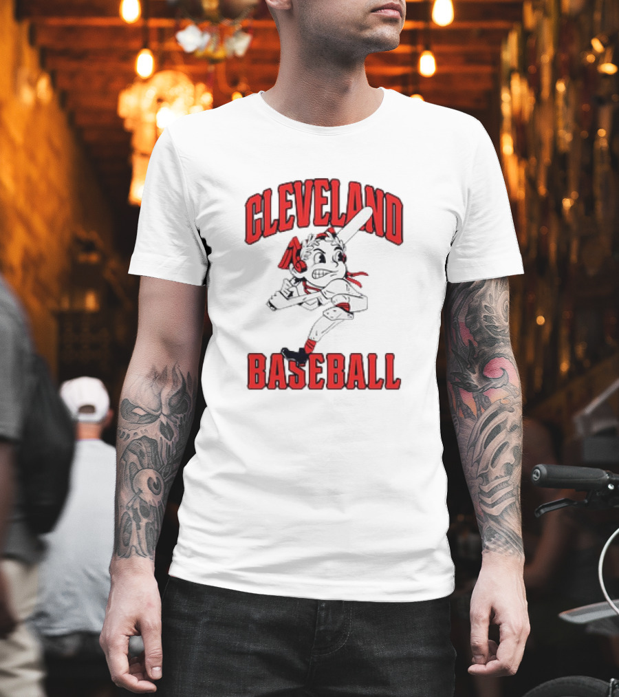 Cleveland Baseball Vintage Mascot Character T-Shirt