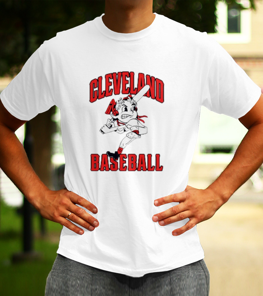 Cleveland Baseball Vintage Mascot Character T-Shirt
