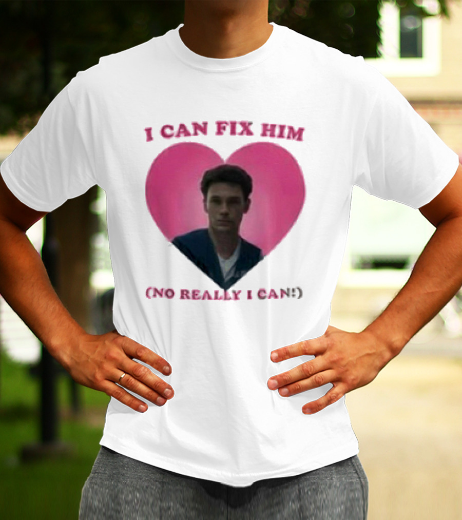Erik Menendez Pink Heart I Can Fix Him No Really I Can T-Shirt