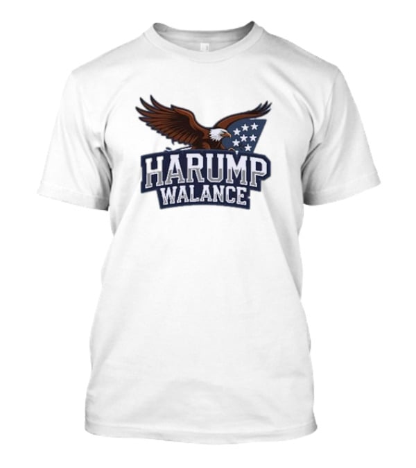Harump Walance Eagle American Flag Stars T-Shirt