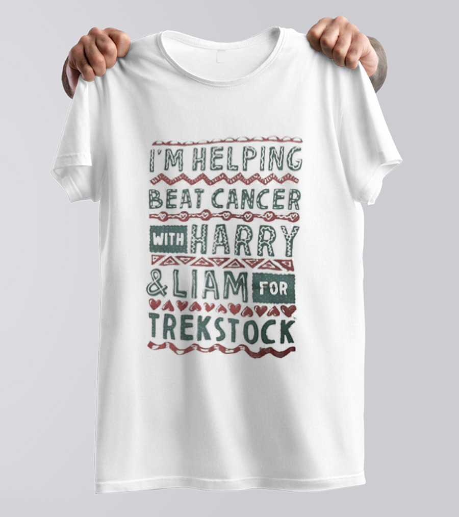 Helping Beat Cancer With Harry And Liam For Trekstock Collaboration T-Shirt