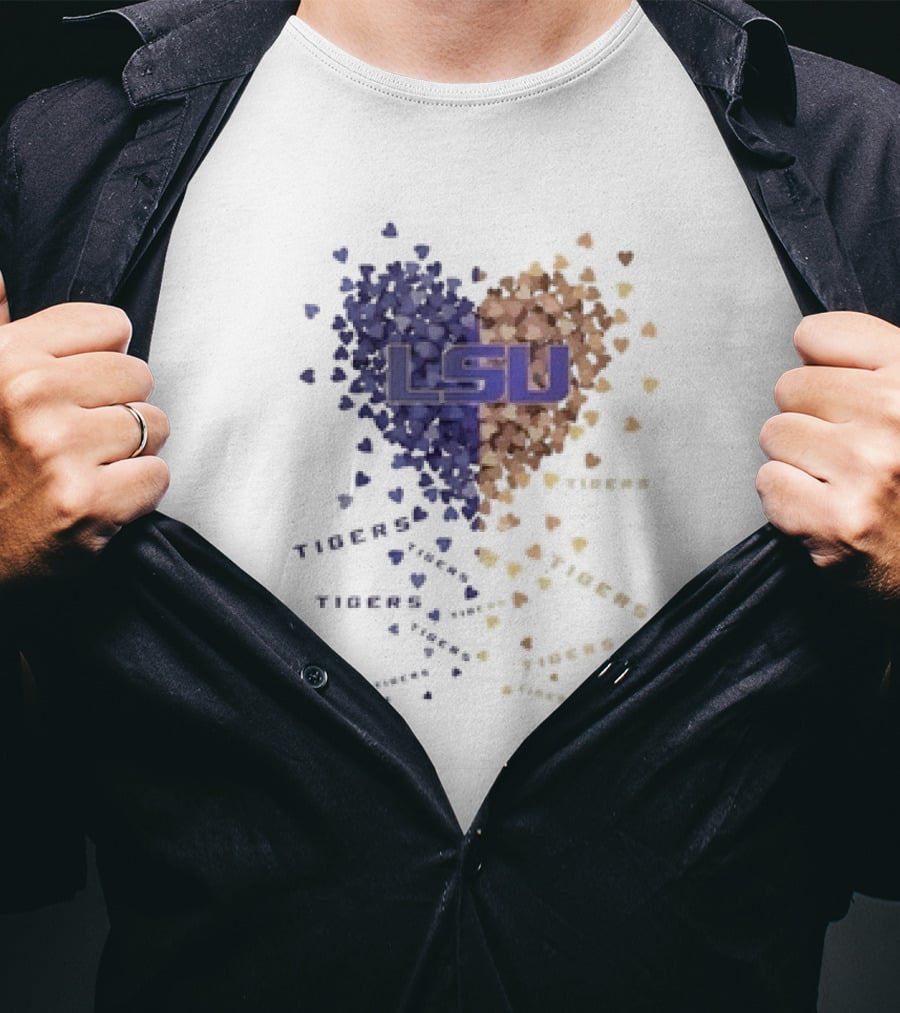 LSU Tigers Heart Of Passion In Purple And Gold T-Shirt