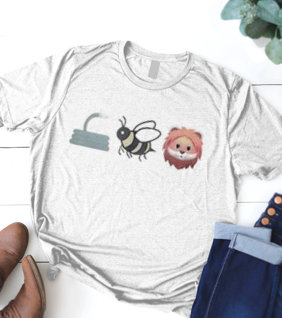 Snake Hose Bee Lion Emoji Sequence T-Shirt
