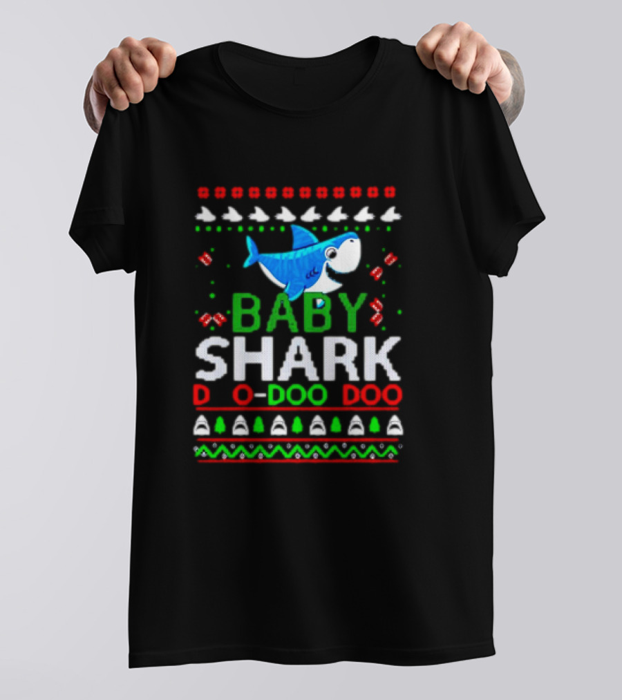 Baby Shark Doo Doo Doo Christmas Ugly T-Shirt