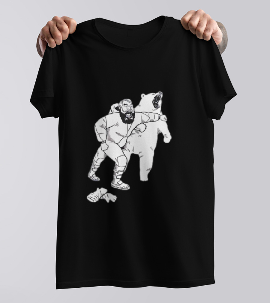 Brian The Bear Wrestling Match Showdown T-Shirt