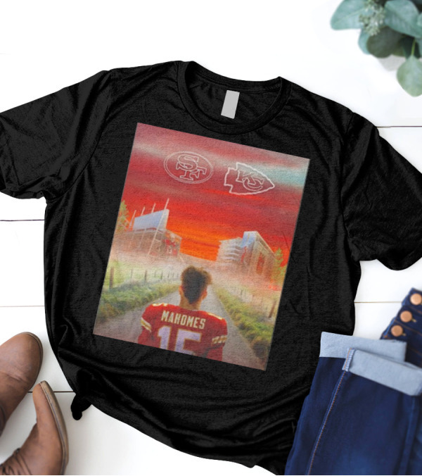 Mahomes Kansas City Chiefs Versus San Francisco 49ers NFL Showdown T-Shirt