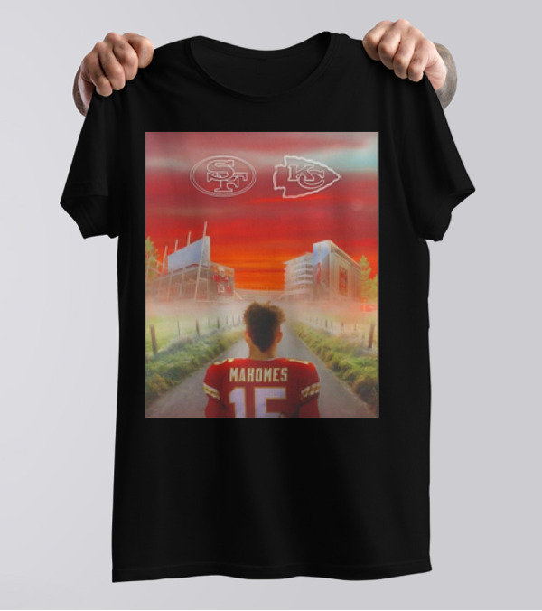 Mahomes Kansas City Chiefs Versus San Francisco 49ers NFL Showdown T-Shirt