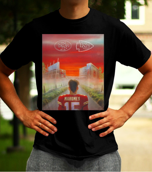 Mahomes Kansas City Chiefs Versus San Francisco 49ers NFL Showdown T-Shirt