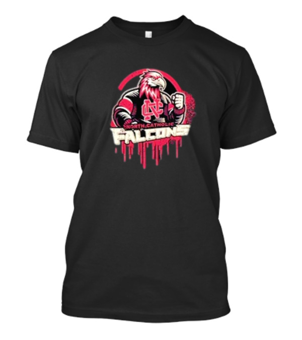 North Catholic Falcons NC Fierce Mascot Emblem T-Shirt
