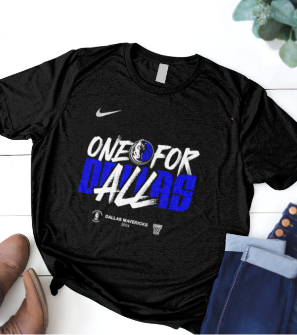 One For Dallas Mavericks 2024 NBA Playoffs T-Shirt