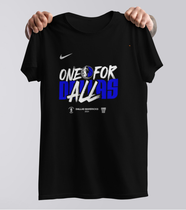 One For Dallas Mavericks 2024 NBA Playoffs T-Shirt