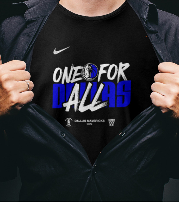 One For Dallas Mavericks 2024 NBA Playoffs T-Shirt