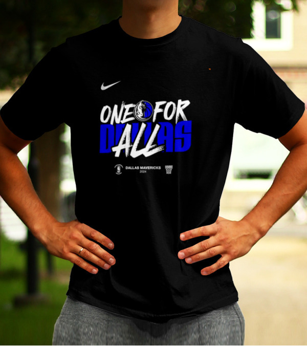One For Dallas Mavericks 2024 NBA Playoffs T-Shirt