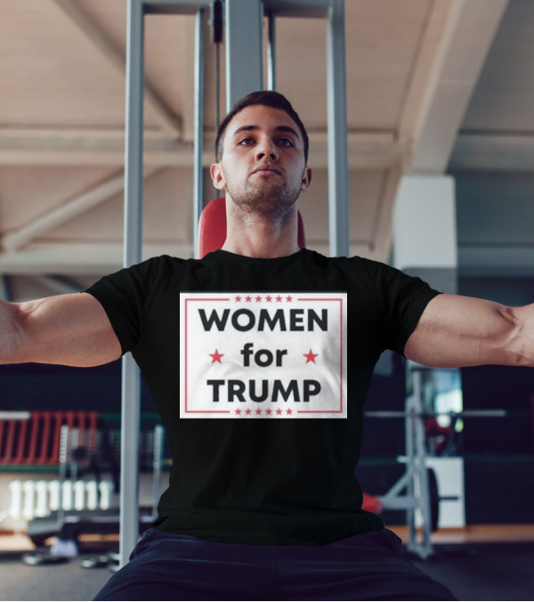 Women For Trump Stars Border T-Shirt