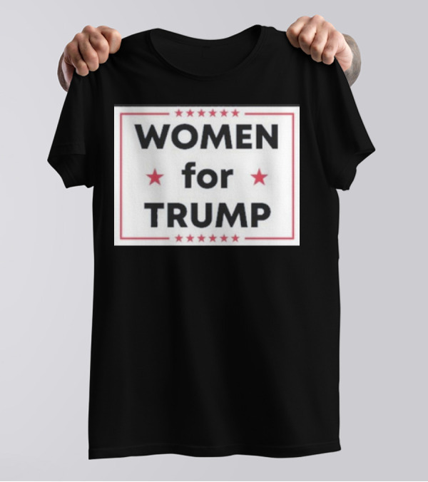 Women For Trump Stars Border T-Shirt