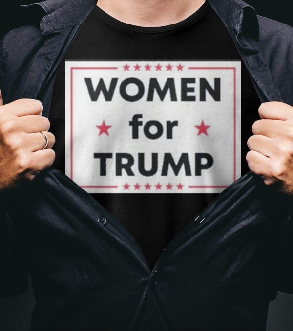 Women For Trump Stars Border T-Shirt