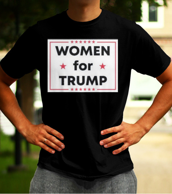 Women For Trump Stars Border T-Shirt