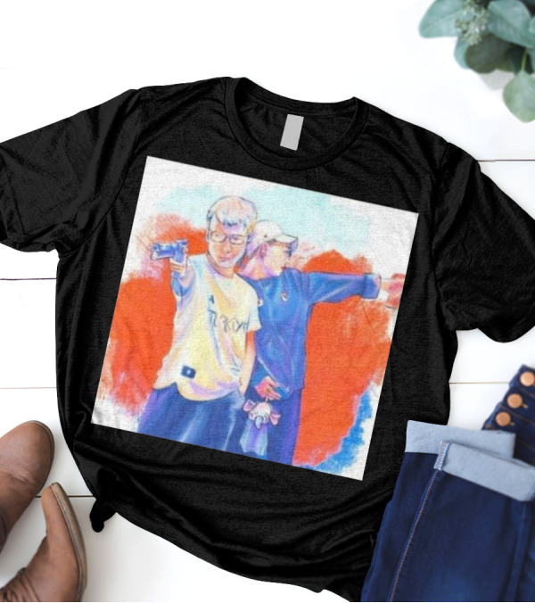 Yusuf Dikec Kim Yeji Shooters Olympics Paris 2024 Cartoon T-Shirt