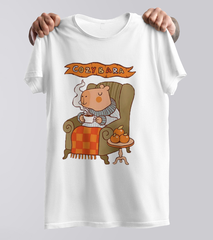 Cozybara Capybara Meme Cute T-Shirt