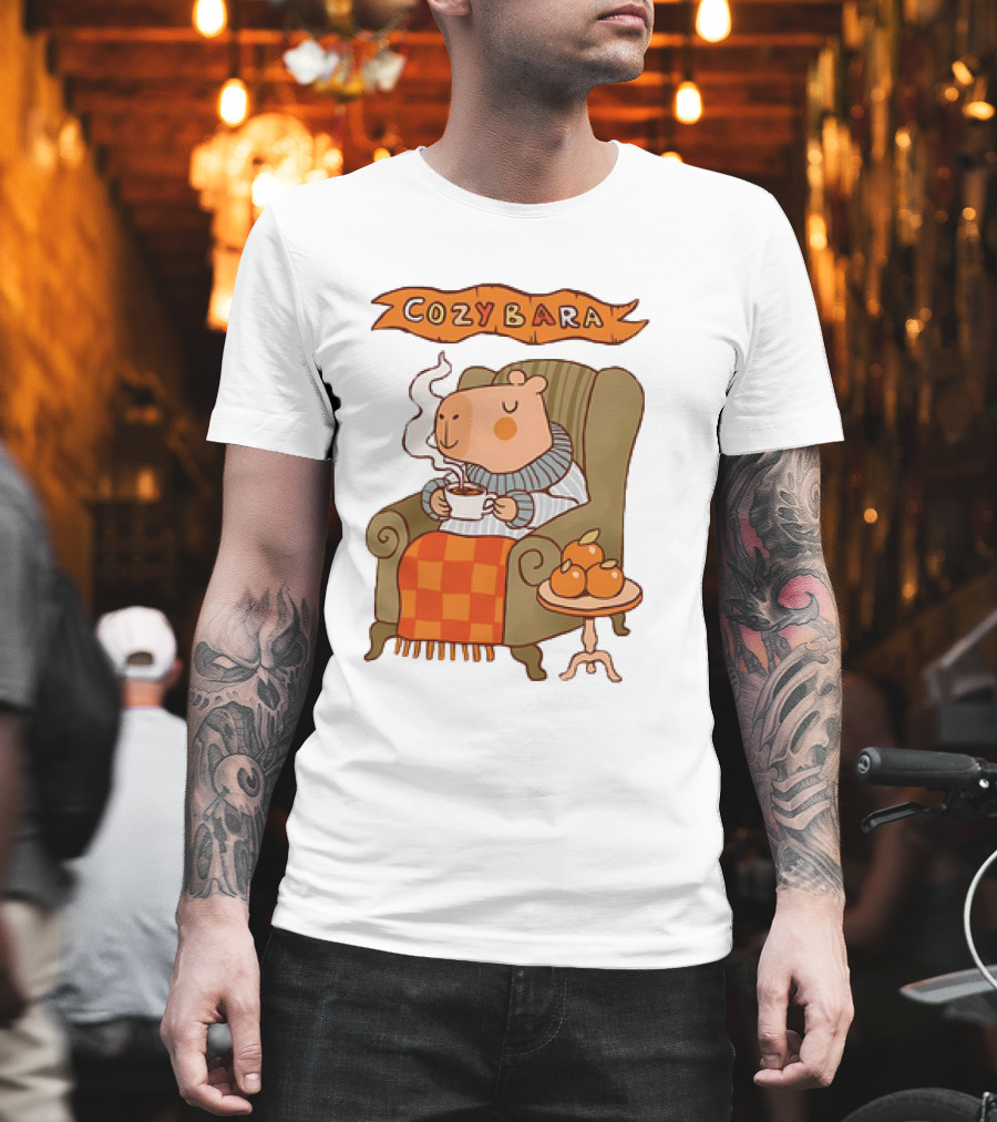 Cozybara Capybara Meme Cute T-Shirt
