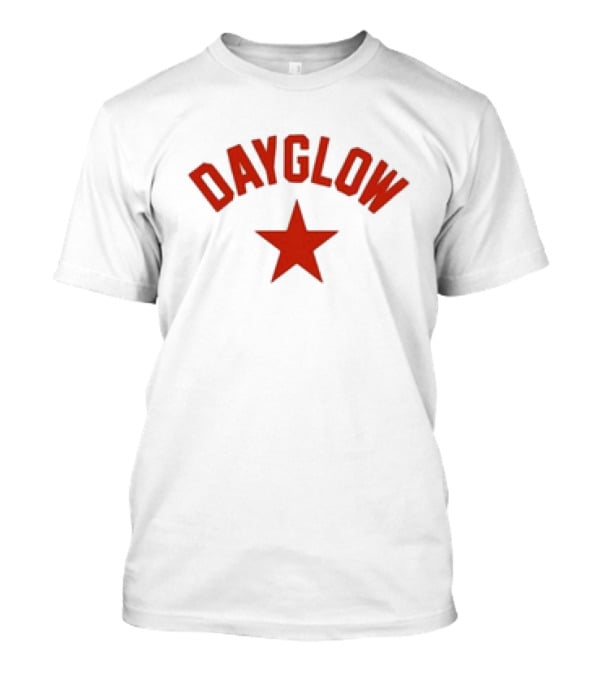 Dayglow Red Star White T-Shirt