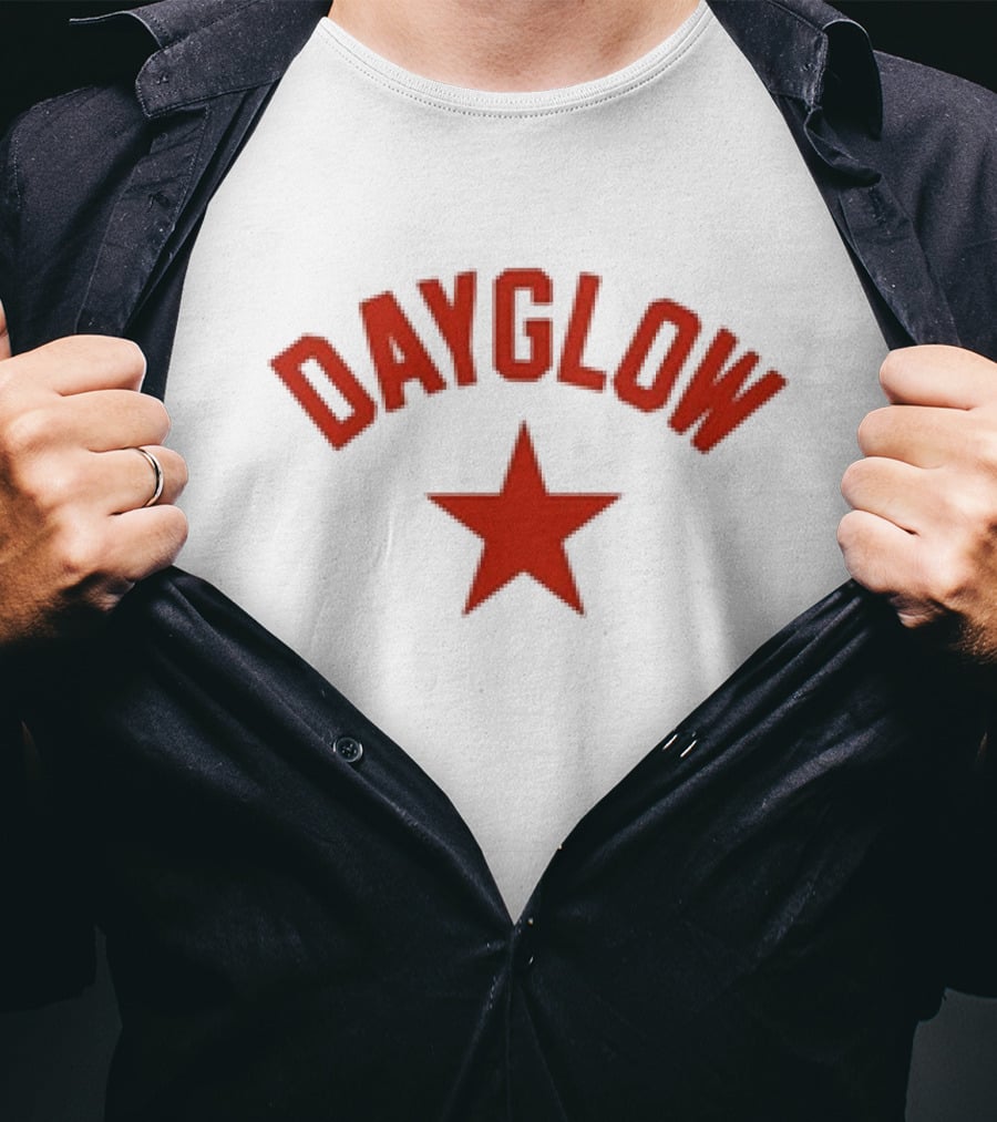 Dayglow Red Star White T-Shirt