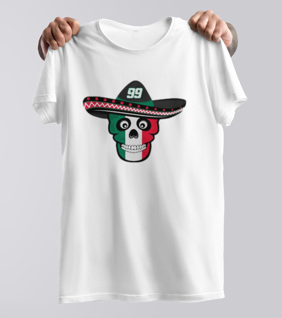 Skull 99 Daniel Suarez Pancho Hat Mexican Colors T-Shirt