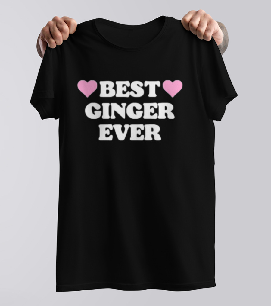 Best Ginger Ever Hearts T-Shirt