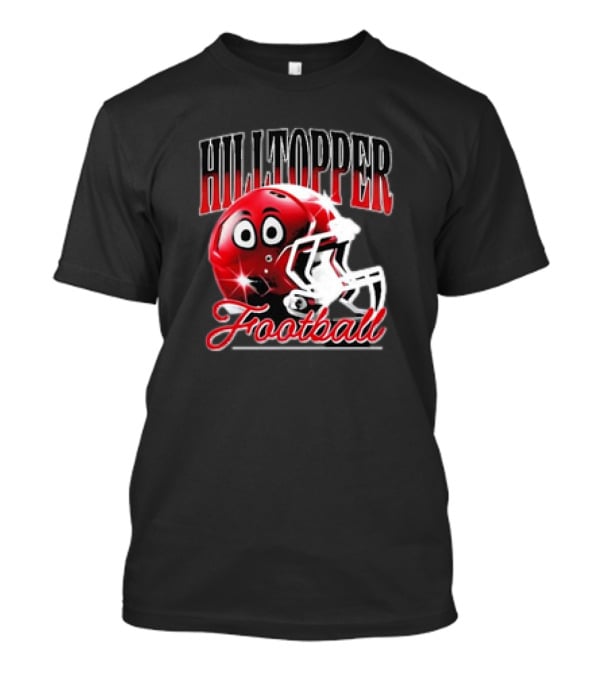 Hilltopper Football Big Red Helmet Pepper T-Shirt