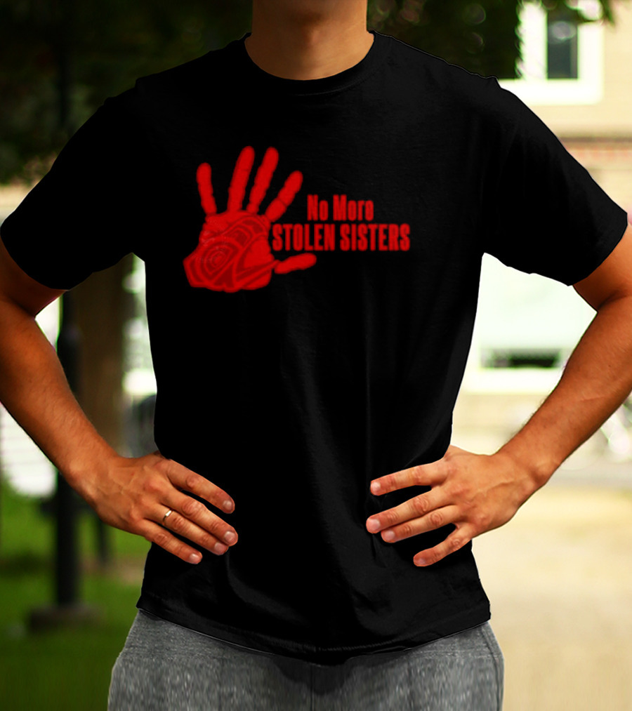 No More Stolen Sisters Red Blood Hand T-Shirt