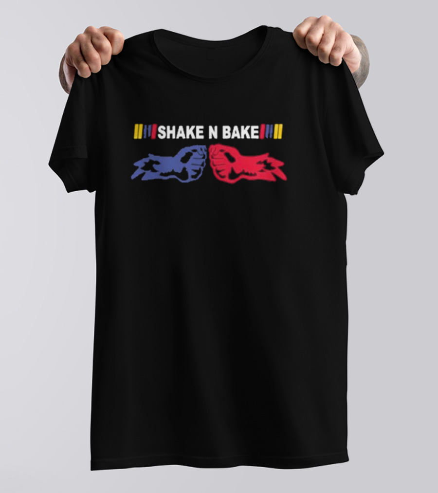 Shake N Bake Racing Hands Clap Colors Nascar T-Shirt