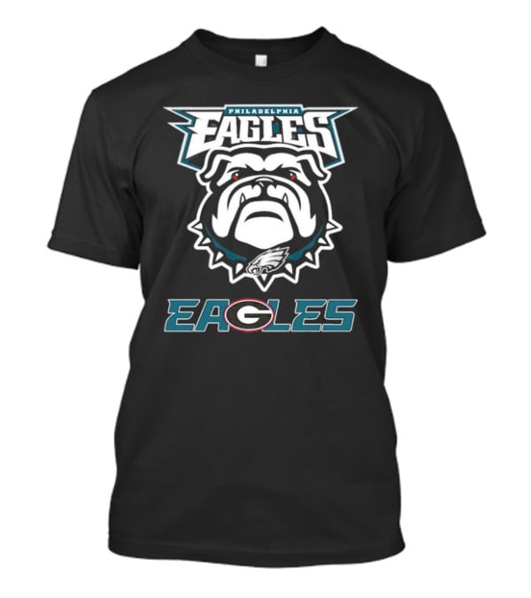 Philadelphia Eagles Dawgs Bulldogs Eagle Logo Bulldog T-Shirt