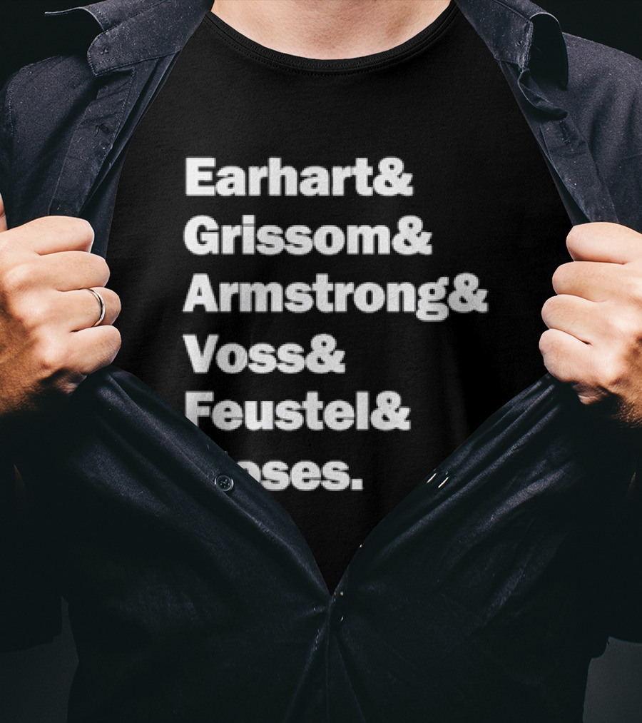 Purdue Boilermakers Mars Mission Earhart Grissom Armstrong Voss Feustel Moses T-Shirt