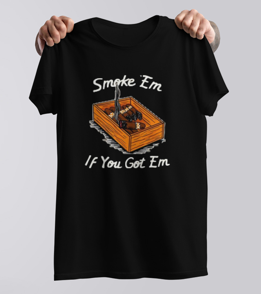Smoke ‘Em If You Got Em Tennessee Volunteers Beat Alabama Crimson Tide Cigar Box T-Shirt