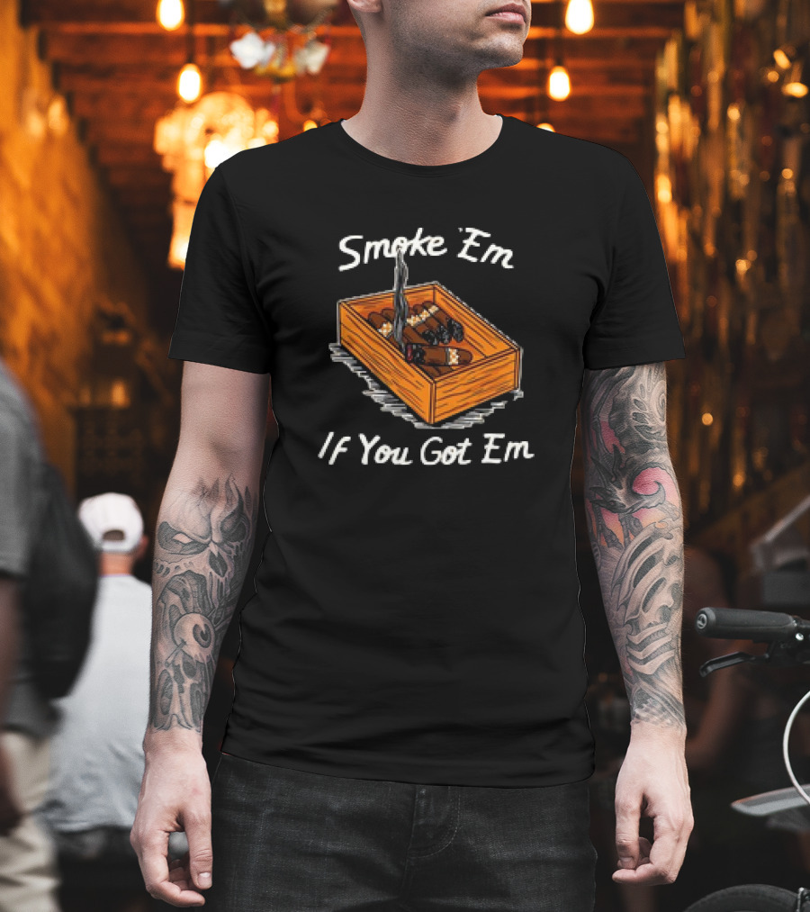 Smoke ‘Em If You Got Em Tennessee Volunteers Beat Alabama Crimson Tide Cigar Box T-Shirt