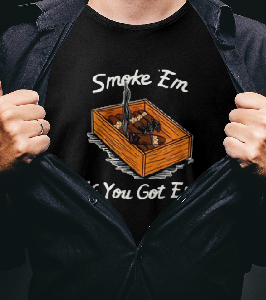 Smoke ‘Em If You Got Em Tennessee Volunteers Beat Alabama Crimson Tide Cigar Box T-Shirt