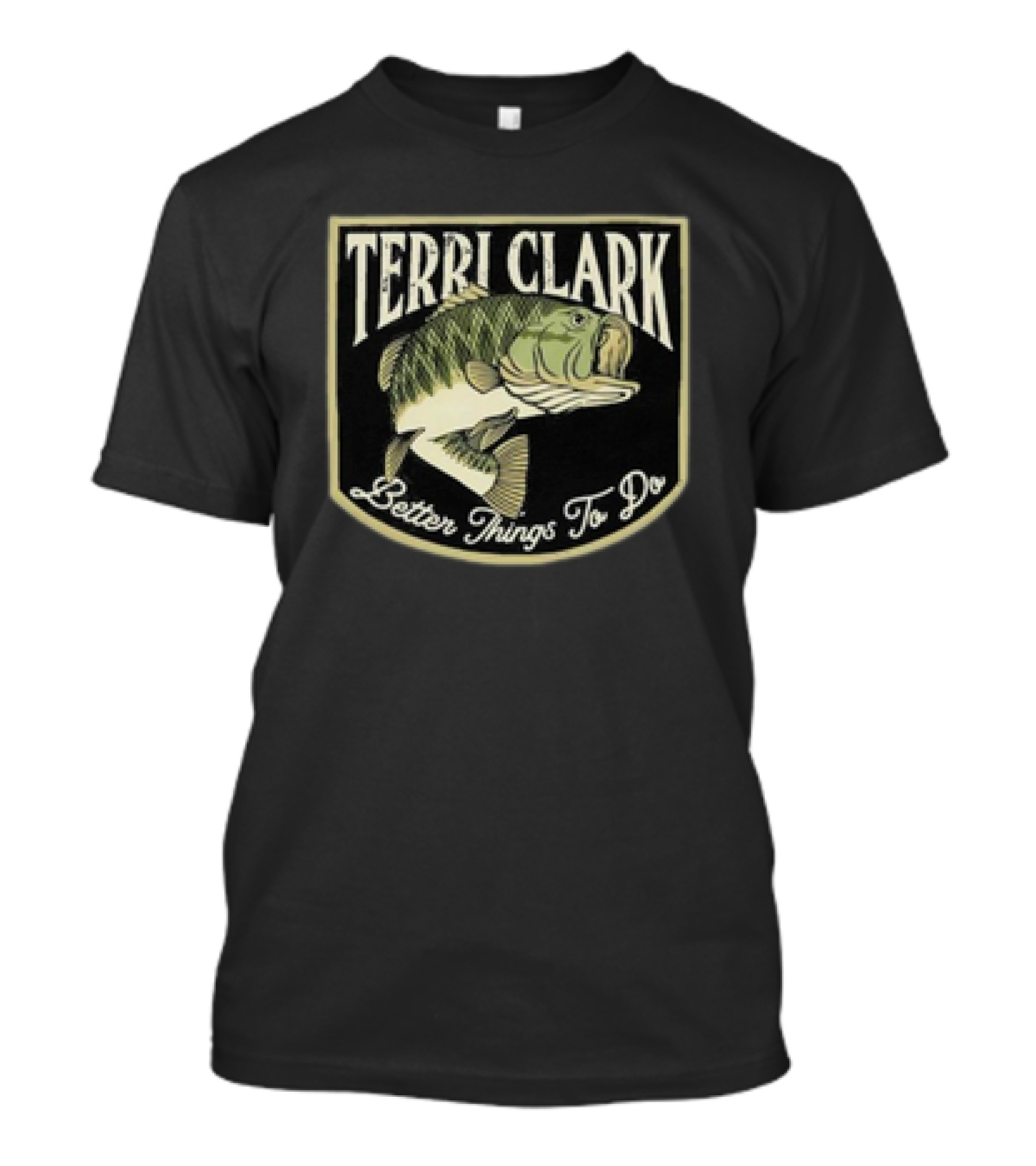Terri Clark Better Things To Do Fish Badge T-Shirt