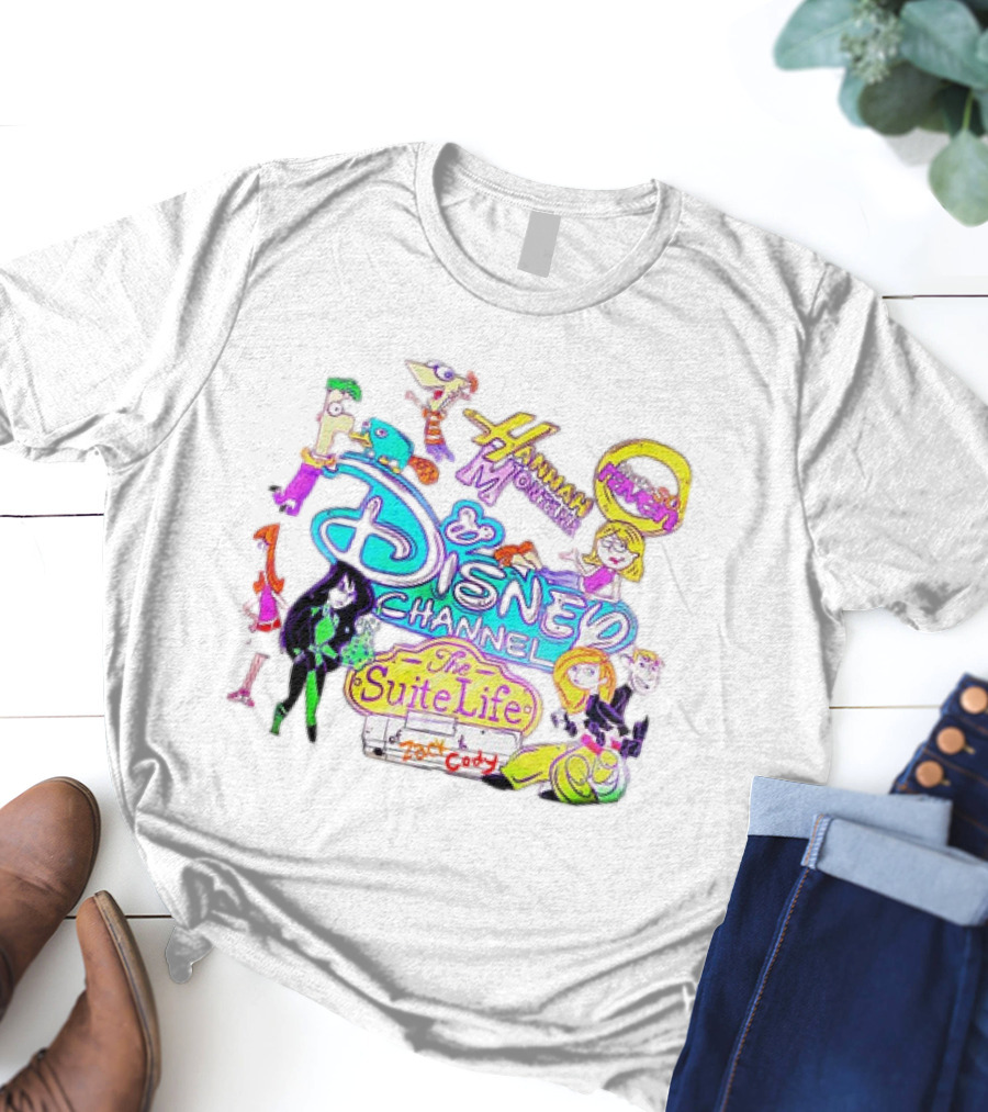 Disney Channel The Suite Life That’s So Raven Hannah Montana Kim Possible Phineas And Ferb T-Shirt