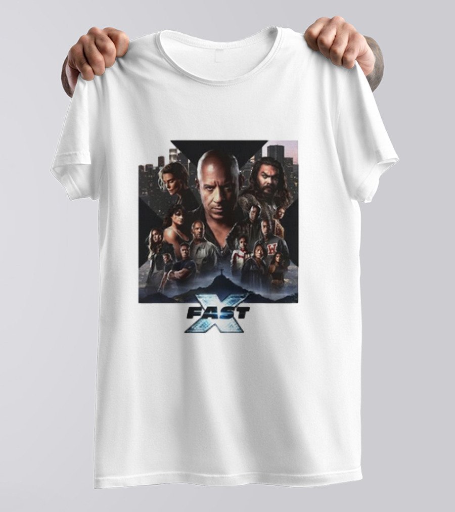 Fast X Cast Ensemble In Urban Cityscape T-Shirt