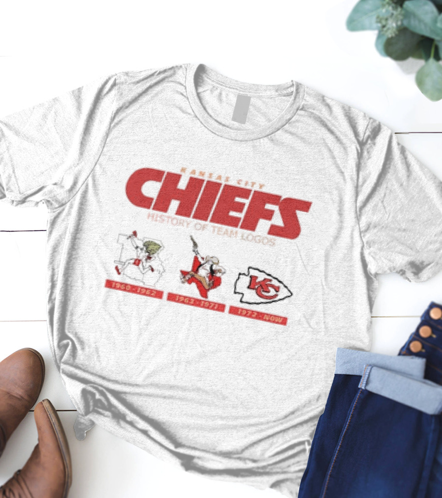 Kansas City Chiefs History 1960-1962 1963-1971 1972-Now Team T-Shirt