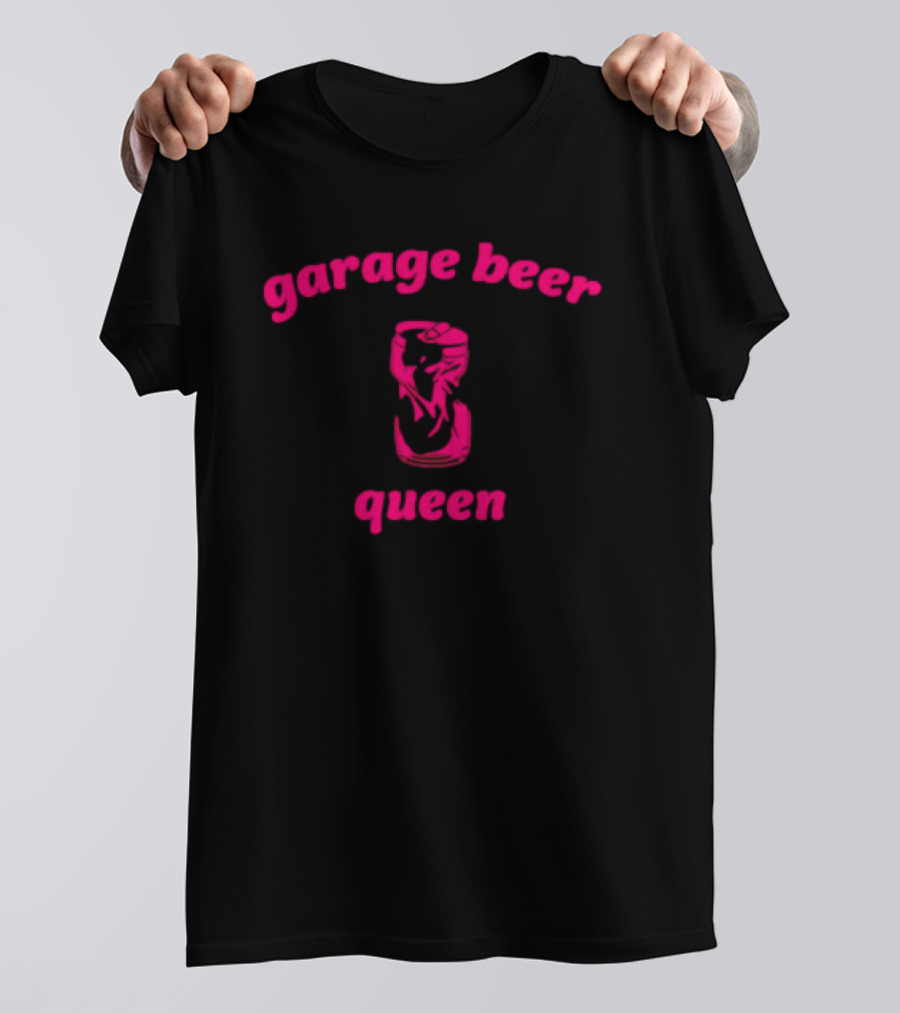 Garage Beer Queen Crushed Can T-Shirt