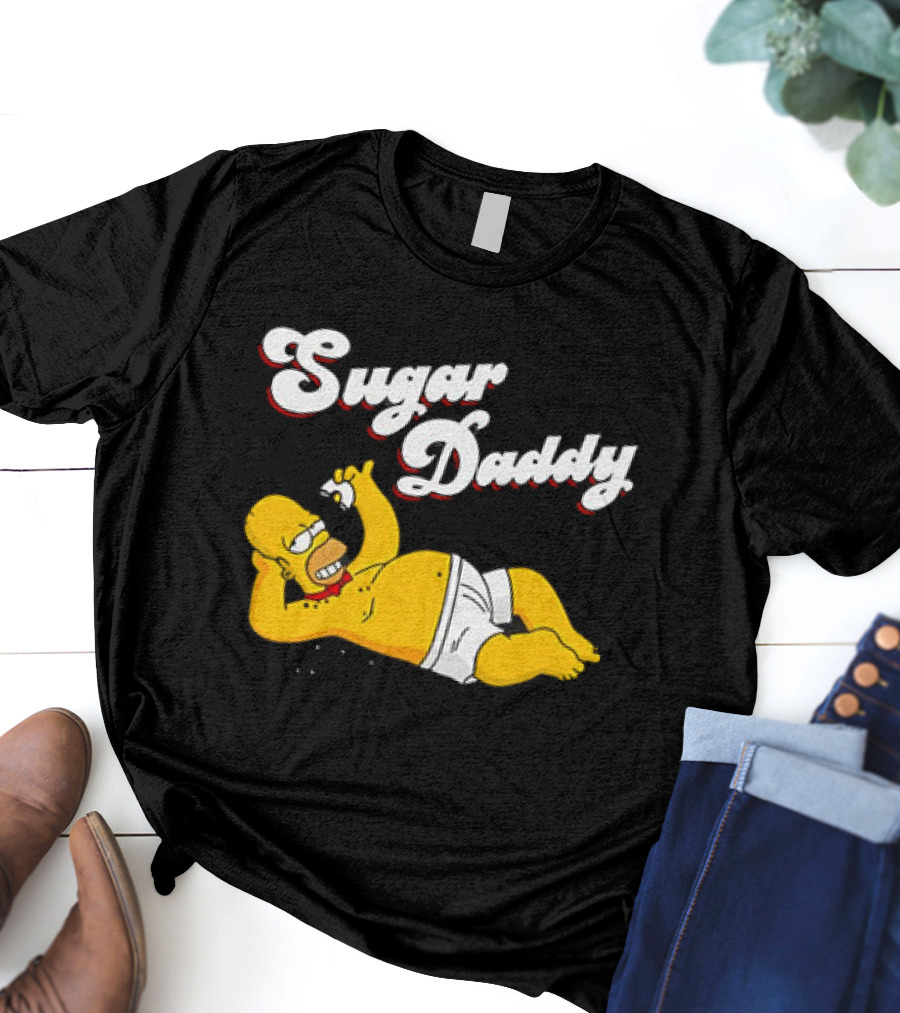 Homer Simpson Sugar Daddy The Simpsons Iconic Pose T-Shirt