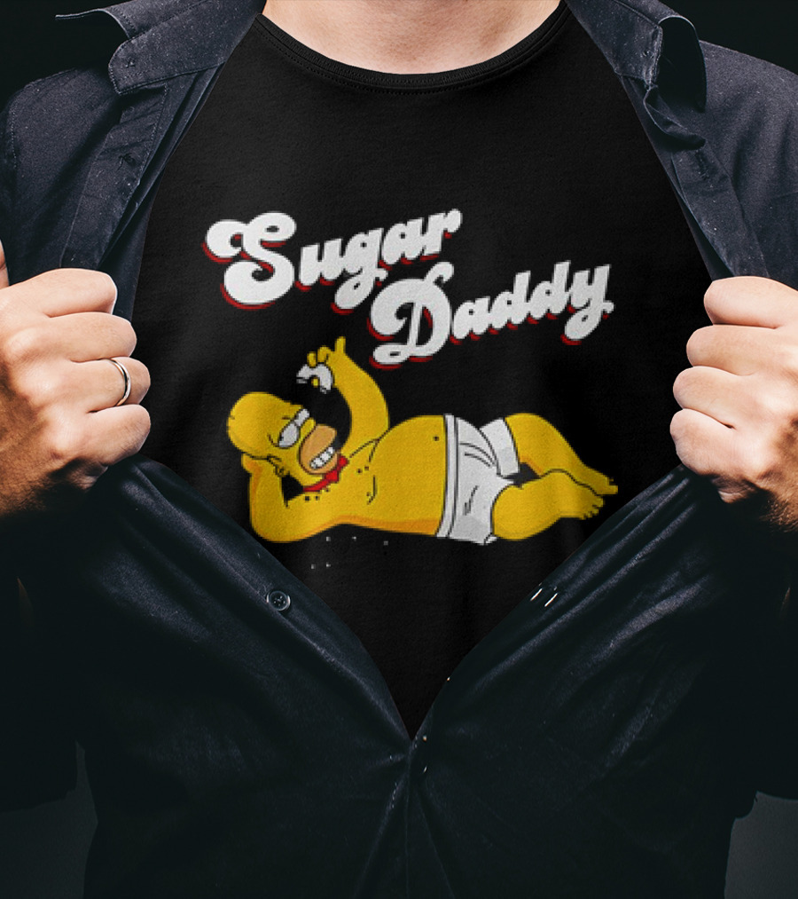 Homer Simpson Sugar Daddy The Simpsons Iconic Pose T-Shirt