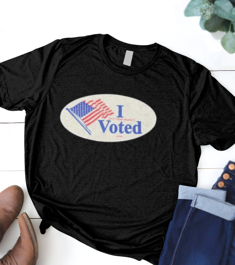 Marcus Pork I Voted Twice Trouble Sticker With American Flag T-Shirt