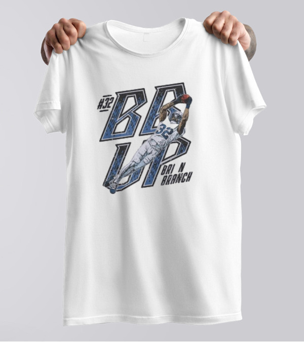Brian Branch #32 BB Up Detroit Lions Football Catch T-Shirt