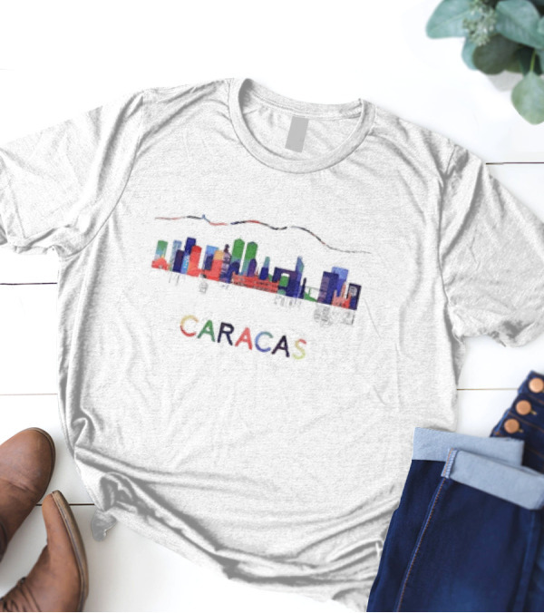 Caracas Venezuela Skyline With Avila Mountain T-Shirt