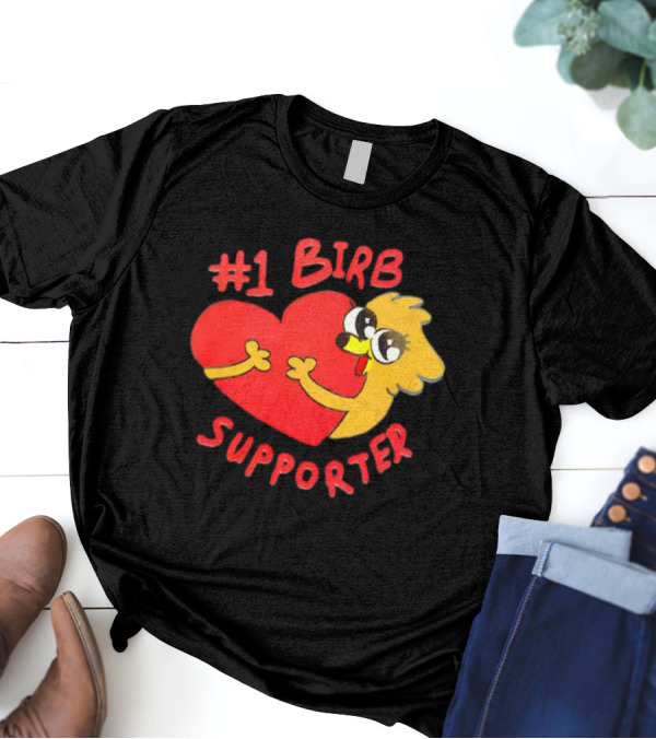 1 Birb Supporter Heart Hug T-Shirt