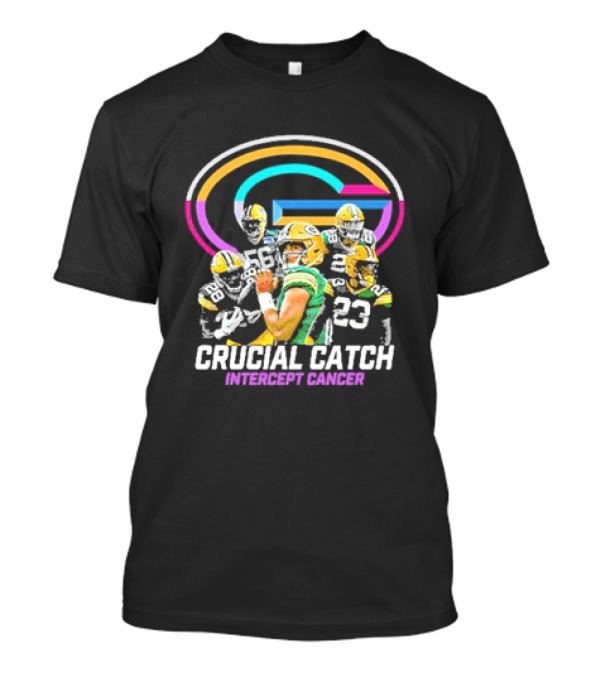 Green Bay Packers Crucial Catch Intercept Cancer Football Team T-Shirt